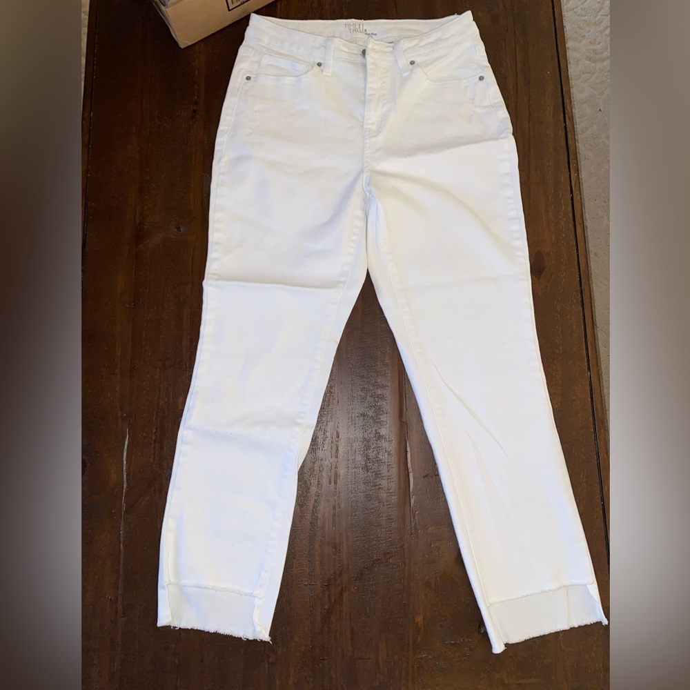 Womens Time and Tru White jeans